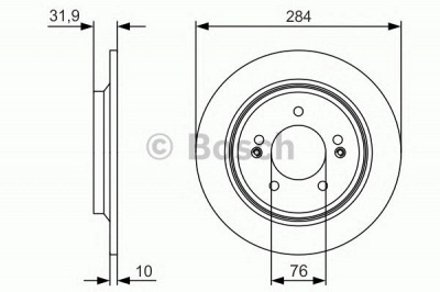 BOSCH 0986479v09 -  Диск тормозной
