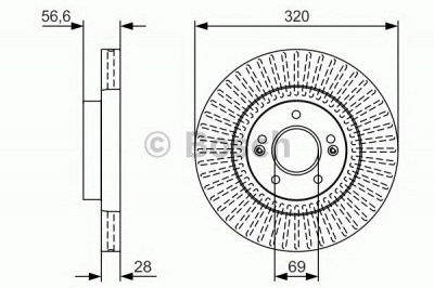 BOSCH 0986479v16 -  Тормозной диск