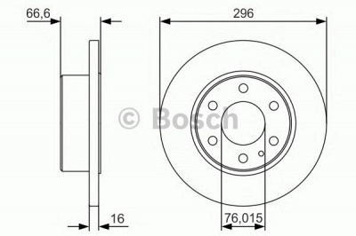 BOSCH 0986479v17 -  Тормозной диск