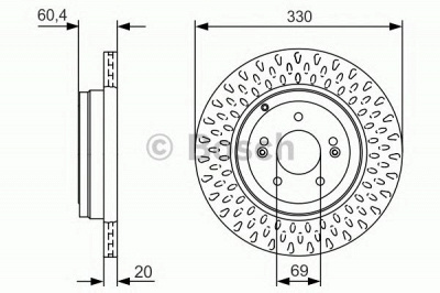 BOSCH 0986479v23 -  Тормозной диск