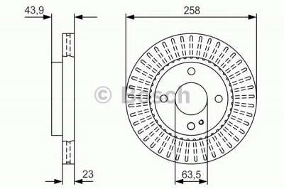 BOSCH 0986479v27 -  Тормозной диск