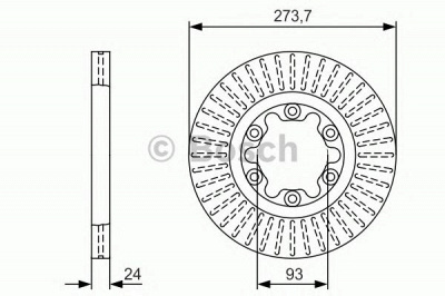 BOSCH 0986479v36 -  Тормозной диск