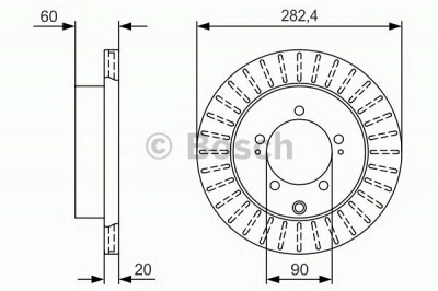 BOSCH 0986479v40 -  Тормозной диск