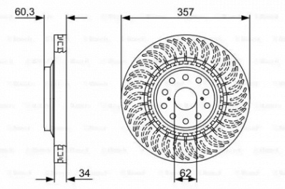 BOSCH 0986479v64 -  Тормозной диск