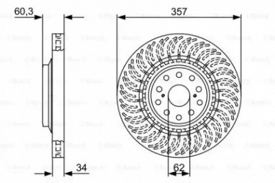 BOSCH 0986479v74 -  Тормозной диск