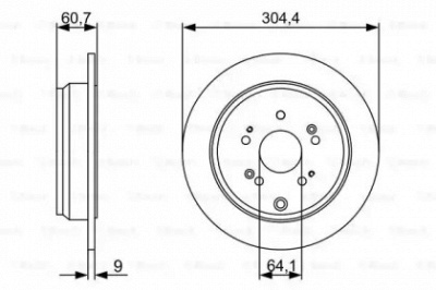 BOSCH 0986479v84 -  Тормозной диск