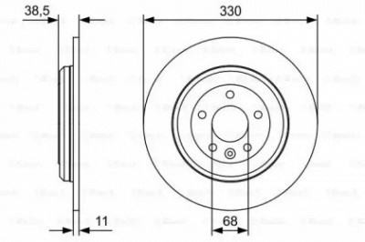 BOSCH 0986479w01 -  Тормозной диск