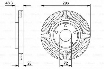 BOSCH 0986479w03 -  Тормозной диск