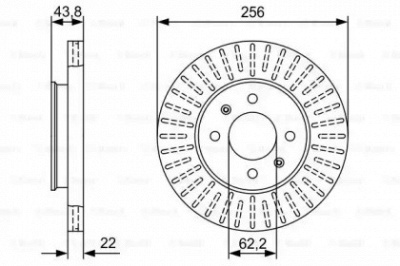 BOSCH 0986479w05 -  Тормозной диск