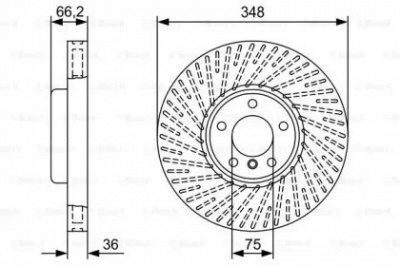 BOSCH 0986479w19 -  Тормозной диск