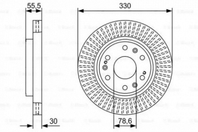 BOSCH 0986479w30 -  Тормозной диск