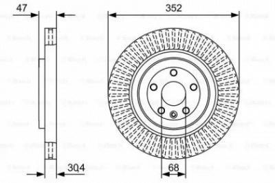 BOSCH 0986479w53 -  Тормозной диск