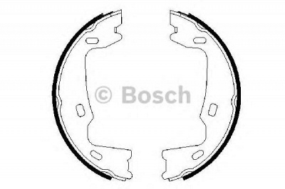 BOSCH 0986487214 -  Комплект тормозных колодок| Комплект тормозных колодок, стояночная тормозная система