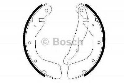 BOSCH 0986487264 -  Комплект тормозных колодок