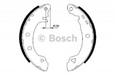BOSCH 0986487295 -  Комплект тормозных колодок