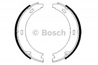 BOSCH 0986487344 -  Комплект тормозных колодок, стояночная тормозная система