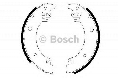 BOSCH 0986487456 -  Комплект тормозных колодок