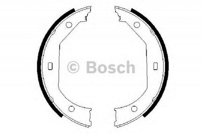 BOSCH 0986487607 -  Комплект тормозных колодок, стояночная тормозная система