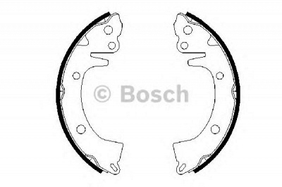 BOSCH 0986487617 -  Комплект тормозных колодок