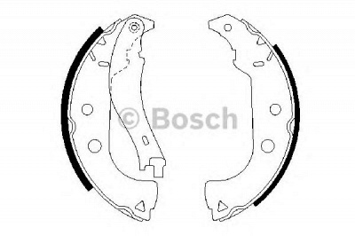 BOSCH 0986487629 -  Комплект тормозных колодок