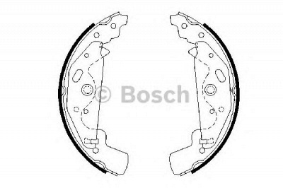 BOSCH 0986487643 -  Комплект тормозных колодок