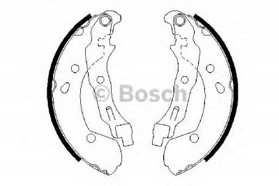 BOSCH 0986487668 -  Комплект тормозных колодок