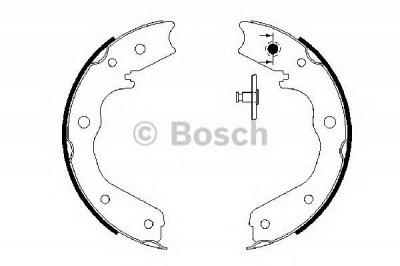 BOSCH 0986487671 -  Комплект тормозных колодок| Комплект тормозных колодок, стояночная тормозная система