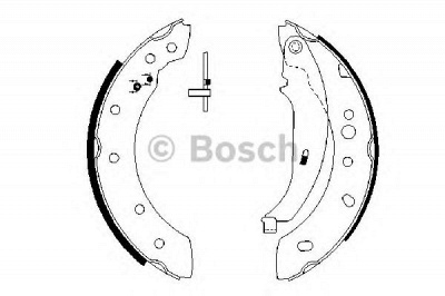 BOSCH 0986487672 -  Комплект тормозных колодок