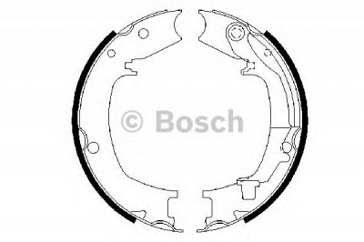 BOSCH 0986487711 -  Комплект тормозных колодок, стояночная тормозная система