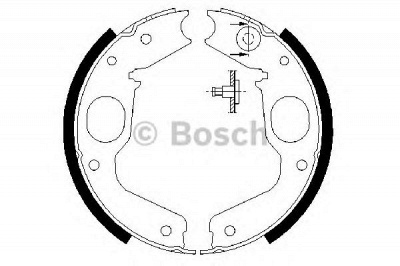 BOSCH 0986487719 -  Комплект тормозных колодок| Комплект тормозных колодок, стояночная тормозная система