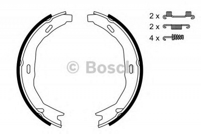 BOSCH 0986487723 -  Комплект тормозных колодок, стояночная тормозная система