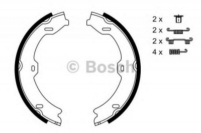 BOSCH 0986487725 -  Комплект тормозных колодок, стояночная тормозная система
