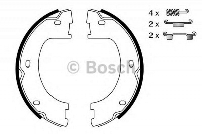 BOSCH 0986487751 -  Комплект тормозных колодок, стояночная тормозная система