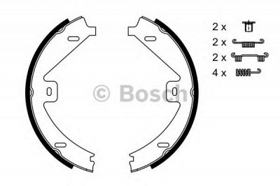 BOSCH 0986487752 -  Комплект тормозных колодок, стояночная тормозная система