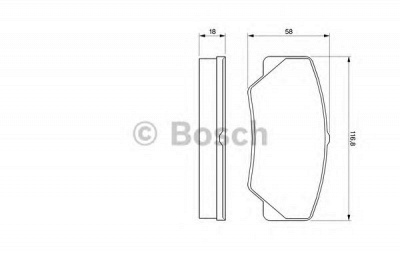 BOSCH 0986491410 -  Комплект тормозных колодок, дисковый тормоз