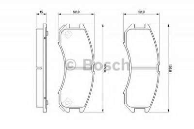 BOSCH 0986493790 -  Комплект тормозных колодок, дисковый тормоз