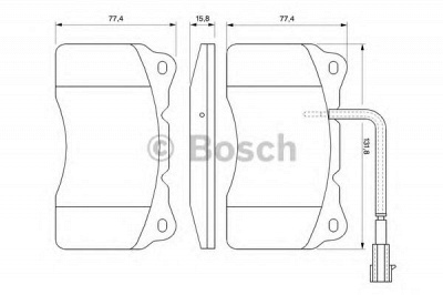 BOSCH 0986494067 -  Комплект тормозных колодок, дисковый тормоз