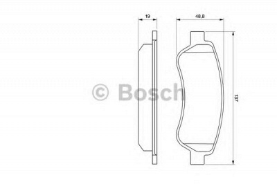 BOSCH 0986494110 -  Комплект тормозных колодок, дисковый тормоз