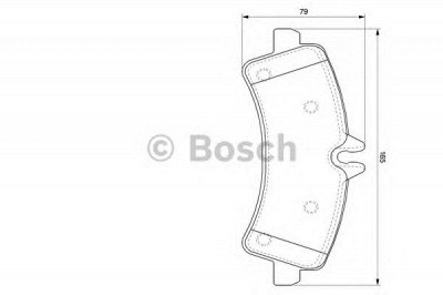 BOSCH 0986494122 -  Комплект тормозных колодок, дисковый тормоз
