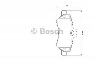 BOSCH 0986494123 -  Комплект тормозных колодок, дисковый тормоз