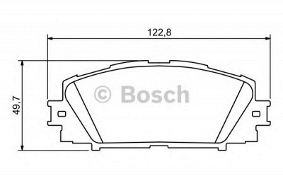 BOSCH 0986494198 -  Комплект тормозных колодок, дисковый тормоз