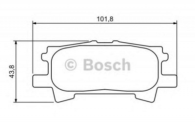 BOSCH 0986494224 -  Комплект тормозных колодок, дисковый тормоз