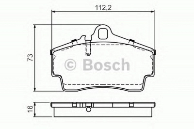 BOSCH 0986494265 -  Комплект тормозных колодок, дисковый тормоз
