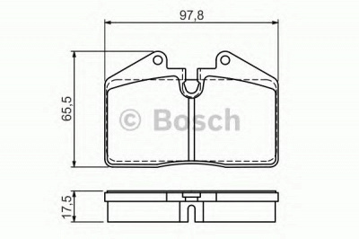 BOSCH 0986494267 -  Комплект тормозных колодок, дисковый тормоз