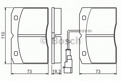 BOSCH 0986494276 -  Комплект тормозных колодок, дисковый тормоз