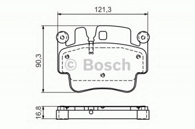 BOSCH 0986494281 -  Комплект тормозных колодок, дисковый тормоз