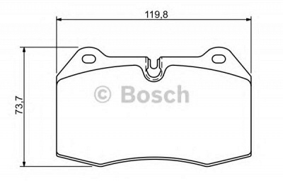BOSCH 0986494282 -  Комплект тормозных колодок, дисковый тормоз