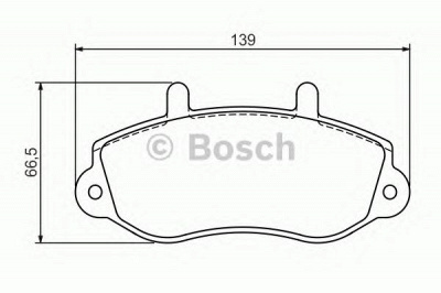 BOSCH 0986494288 -  Комплект тормозных колодок, дисковый тормоз