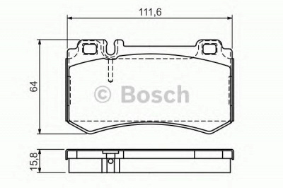 BOSCH 0986494356 -  Комплект тормозных колодок, дисковый тормоз