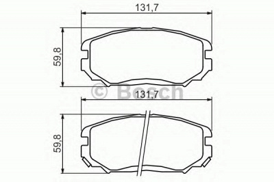BOSCH 0986494374 -  Комплект тормозных колодок, дисковый тормоз